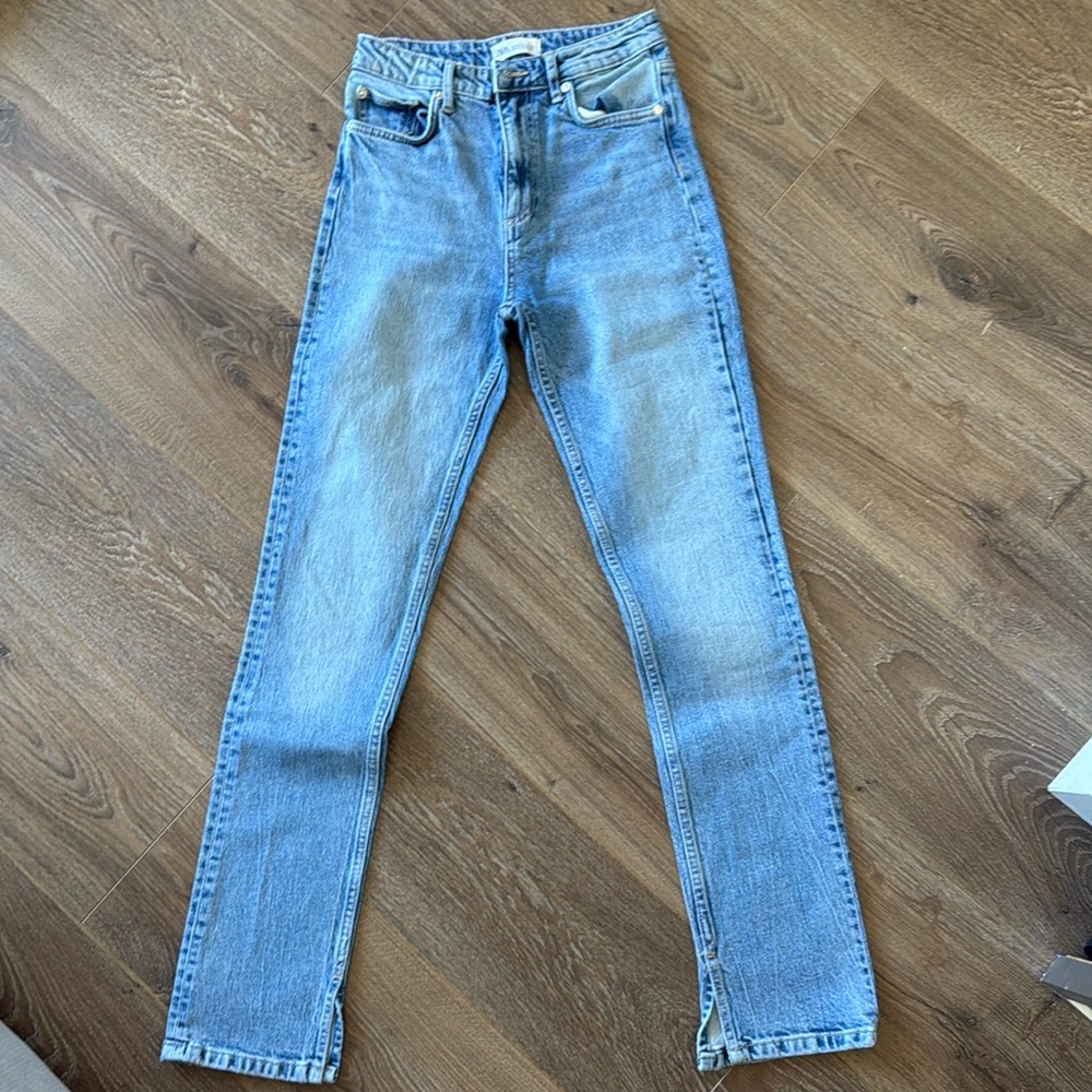 Zara split jeans
